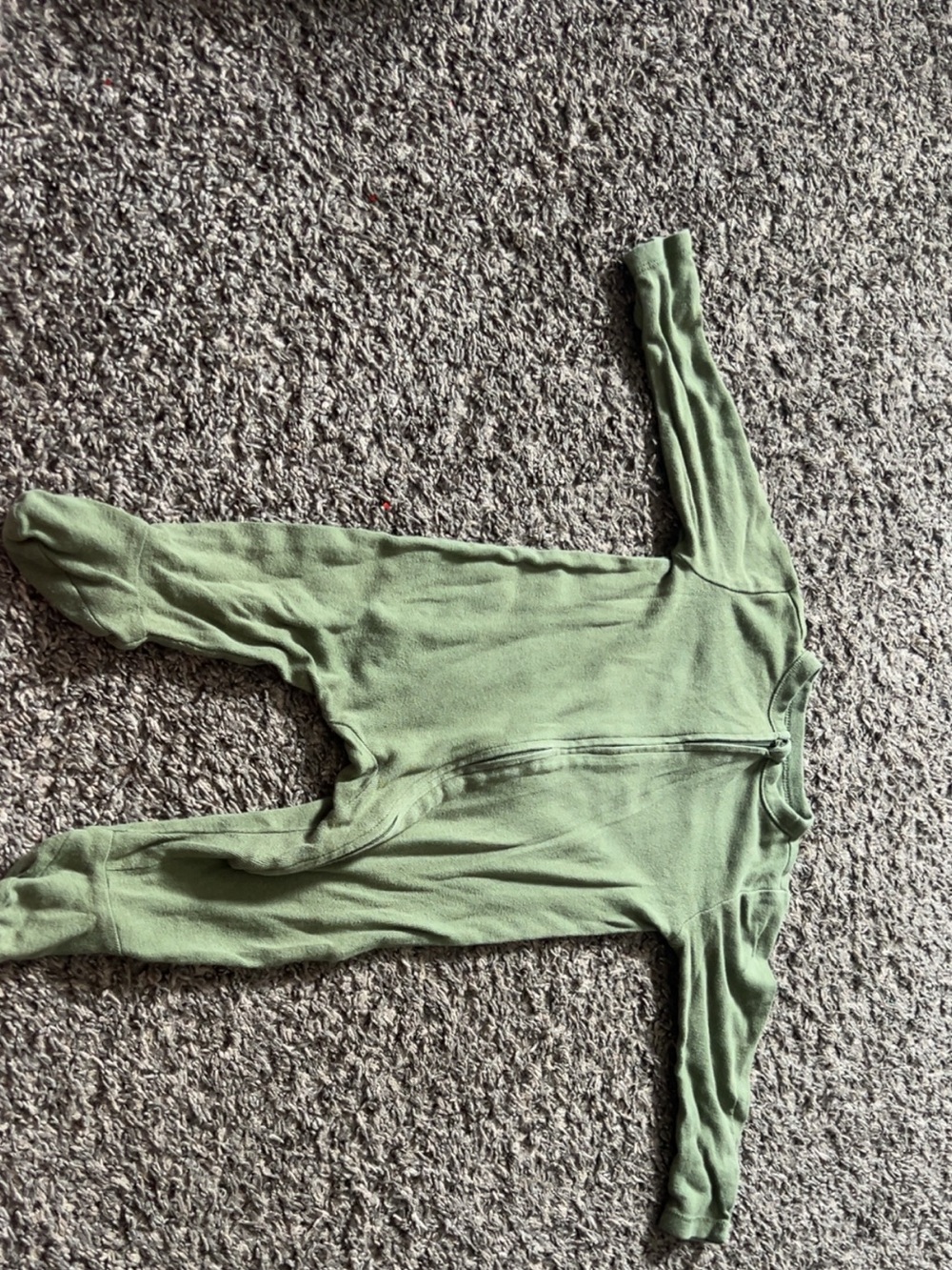 Old Navy Olive Green Footed Fleece One-Piece